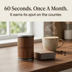 The 60 second ritual - sharpen while the coffee brews